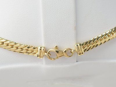 Collier maille anglaise en or jaune
