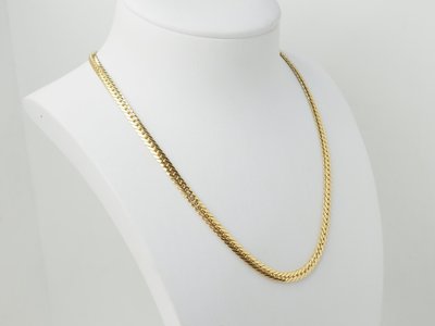 Collier maille anglaise en or jaune