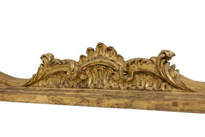 Large Louis XV style trumeau or mirror with glazing beads. Circa 1950. LS54942157U