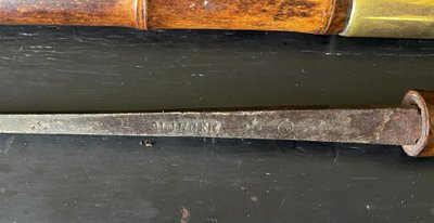 Canne-épée en bambou, lame acier de Solingen, XIXème siècle