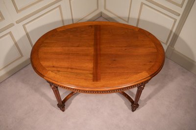 Louis XVI Style Oval Living Room Table