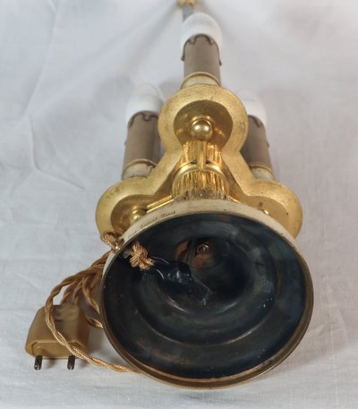 Lampe bouillotte  Eugène Hazart fin du XIXème siècle.