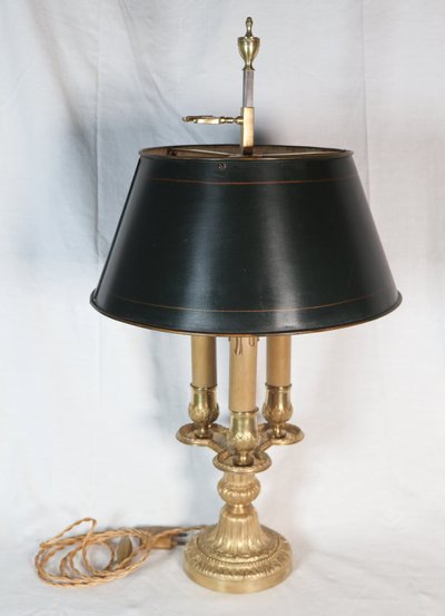 Lampe bouillotte  Eugène Hazart fin du XIXème siècle.
