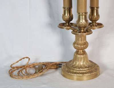Lampe bouillotte  Eugène Hazart fin du XIXème siècle.