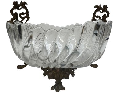 Baccarat - Crystal and bronze centerpiece from the Japanese period