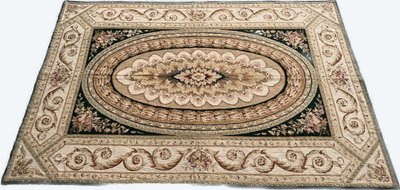 Knotted-stitch carpet from the soap factory