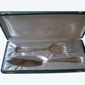 Christofle "Ribbons" fish serving set