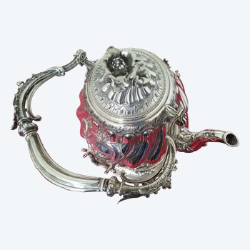 Spettacolare samovar in argento placcato del periodo di Napoleone III di Christofle