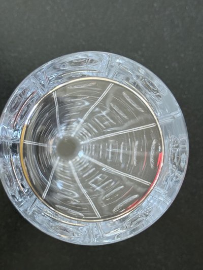 Magnificent Baccarat conical crystal wine decanter