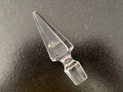 Magnificent Baccarat conical crystal wine decanter