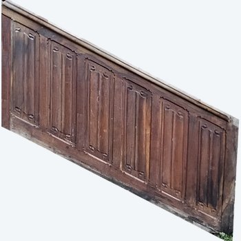 Beau Lot De Boiseries Basses d'Escalier A Plis De Serviette Boiserie