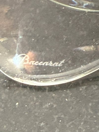 Bellissimo portafoto in cristallo a farfalla firmato Baccarat