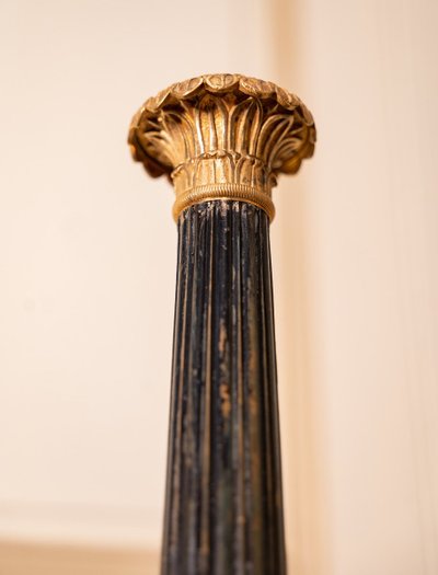 Candelabri stile impero in bronzo e ottone