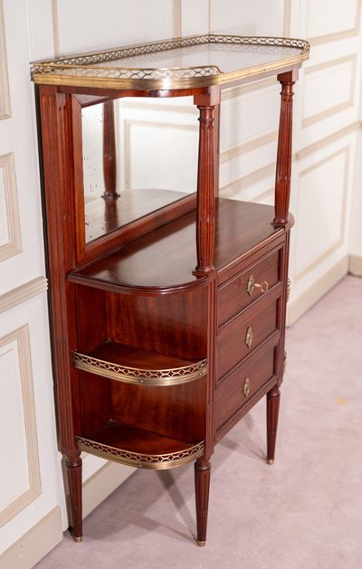Meuble Desserte De Style Louis XVI En Acajou