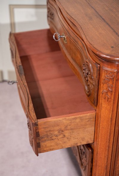 Commode d'Entre Deux En Chêne XIXème Siècle