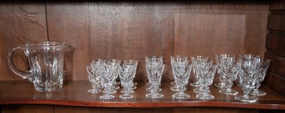 Suite De Verres En Cristal St Louis
