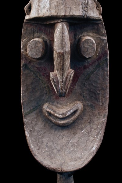 Figura di culto Yena, scultura tribale, arte tribale, arte oceanica, Oceania, arte del Pacifico, 118 cm