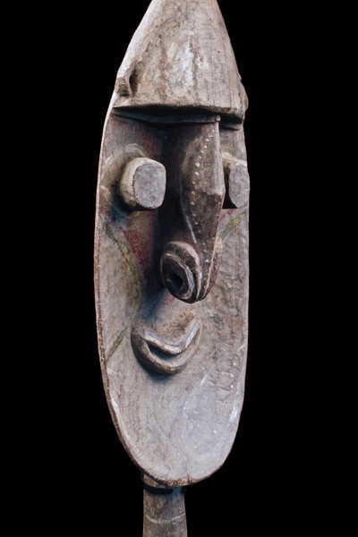 Figura di culto Yena, scultura tribale, arte tribale, arte oceanica, Oceania, arte del Pacifico, 118 cm
