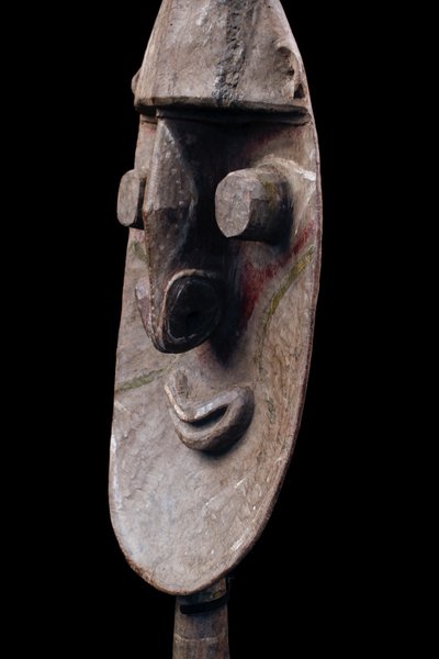 Figura di culto Yena, scultura tribale, arte tribale, arte oceanica, Oceania, arte del Pacifico, 118 cm