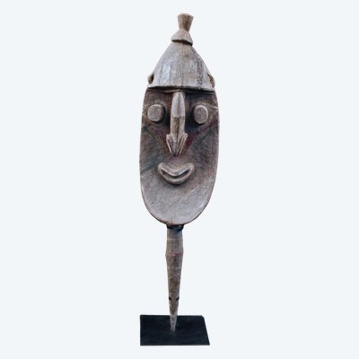Figura di culto Yena, scultura tribale, arte tribale, arte oceanica, Oceania, arte del Pacifico, 118 cm