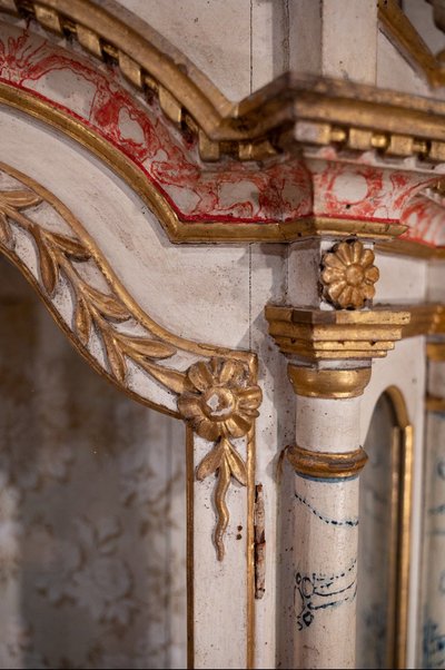Baroque Oratory Polychrome Wood
