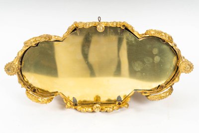 A gilt bronze box with Sévres porcelain plates, 19th century