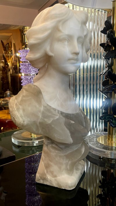 Busto in alabastro, XIX secolo