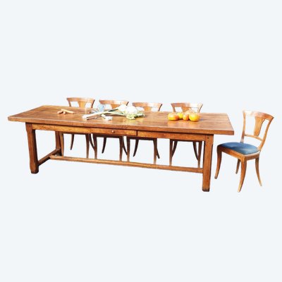 Grande Table d'Office  de Château Epoque milieu XIX ème siècle
