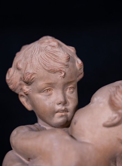 Angelotti in terracotta firmati Gori