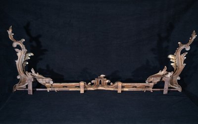 Louis XV Style Fireplace Andirons And Bars