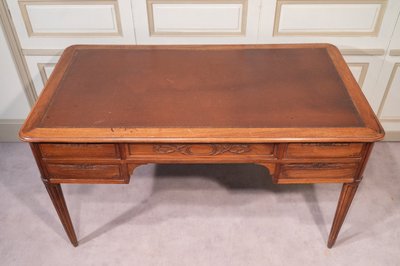Bureau Plat De Style Louis XVI Et Son Fauteuil