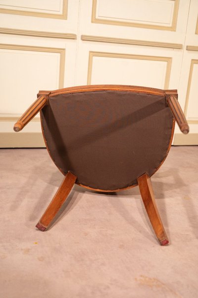 Bureau Plat De Style Louis XVI Et Son Fauteuil