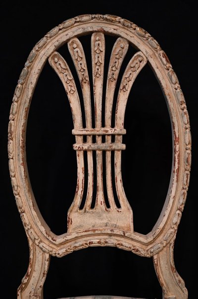 Coppia di sedie Rechampi in legno di Napoleone III