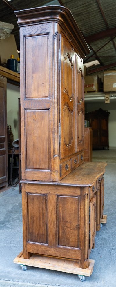 Schreibtisch Bücherregal In Eiche 18.