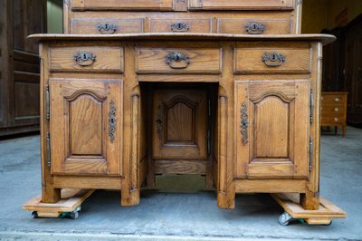 Schreibtisch Bücherregal In Eiche 18.