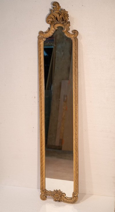 Narrow Louis XV style in-between mirror