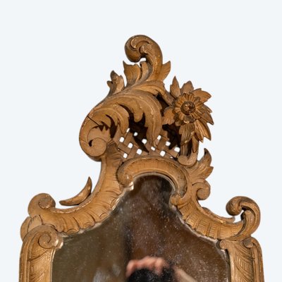 Narrow Louis XV style in-between mirror