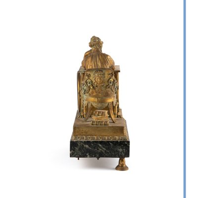 After Jean André Reiche (1752–1817), *The Reader*, bronze clock, 19th century
