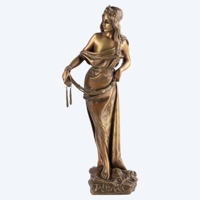 Emmanuel Villanis (1858–1914), Talisman, patinierte Bronze, 19. Jahrhundert