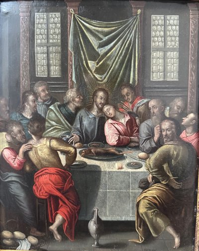 L'Ultima Cena - Scuola di PIETER CANDID - tra le Fiandre e l'Italia - XVII secolo