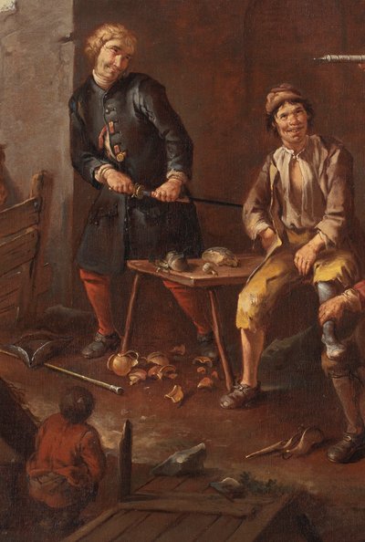Giacomo Francesco Cipper dit "Il Todeschini", "Scène avec les roturiers