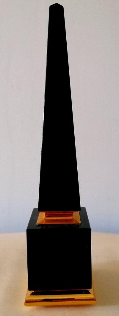 SET OF 3 OBELISKS - SANDRO PETTI ? MAISON JANSEN ? CIRCA 1970 -