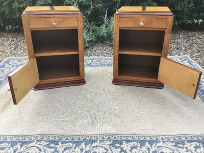 Coppia di comodini Art-Deco