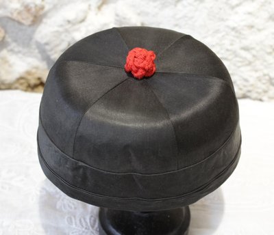 Cappello tradizionale cinese Manchu, inizio XX secolo
