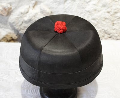 Cappello tradizionale cinese Manchu, inizio XX secolo