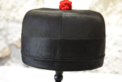 Cappello tradizionale cinese Manchu, inizio XX secolo