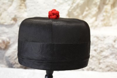 Cappello tradizionale cinese Manchu, inizio XX secolo