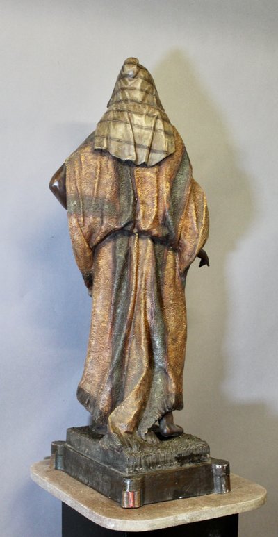 Terracotta policroma raffigurante ALBA secondo Friedrich GOLDSCHEIDER (1845-1897)