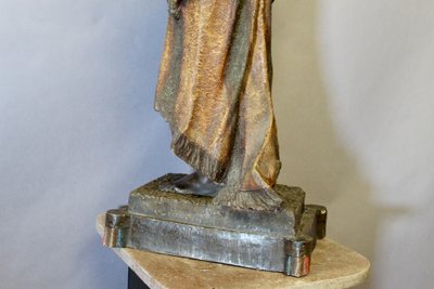 Terracotta policroma raffigurante ALBA secondo Friedrich GOLDSCHEIDER (1845-1897)