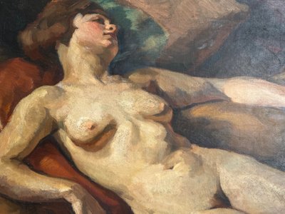 Donna nuda addormentata di Barat Levraux